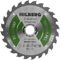 Пильный диск по дереву 190*30*1.6*24T Hilberg HWT190
