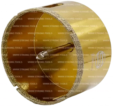 Алмазная коронка по керамике с центр. сверлом 68мм (Gold) Strong СТК-06700068