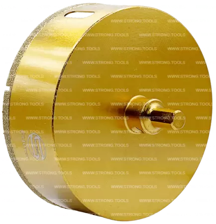 Алмазная коронка по керамике с центр. сверлом 110мм (Gold) Strong СТК-06700110