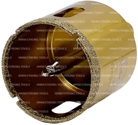 Алмазная коронка по керамике с центр. сверлом 42мм (Gold) Strong СТК-06700042