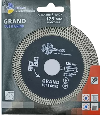 Алмазный диск 125*22.23*25*1.7мм Grand Cut & Grind Trio-Diamond GCG002 - интернет-магазин «Стронг Инструмент» город Москва