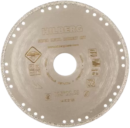 Алмазный диск по металлу 125*22.23*3*1.5мм Super Metal Correct Cut Hilberg 502125