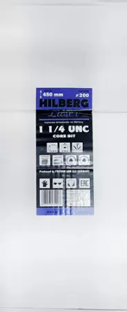 Алмазная буровая коронка 200*450 мм 1 1/4" UNC Hilberg Laser HD723 - интернет-магазин «Стронг Инструмент» город Москва