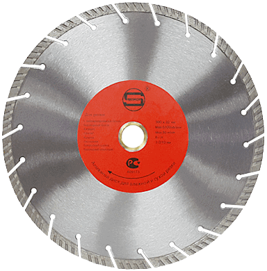 Алмазный диск 300*25.4/22.23*11*3.4мм Turbo-Segment Strong СТД-13500300 - интернет-магазин «Стронг Инструмент» город Москва
