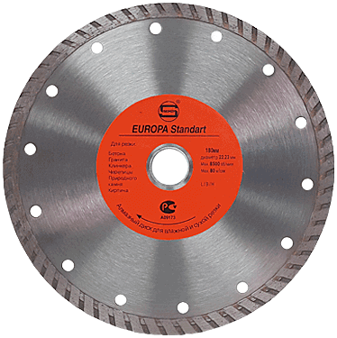 Алмазный диск по бетону 180*22.23*7*2.5мм Turbo (Econom) Strong СТД-13300180