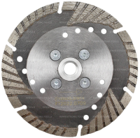 Алмазный диск с фланцем 125*М14*10мм Turbo-Segment Strong СТД-18700125