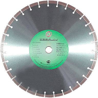 Алмазный диск по бетону 450*32/25.4*12*3.8мм Segment Laser Pro Strong СТД-18100450