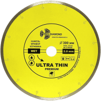 Диск алмазный Ультратонкий 300*32/25.4*11*2.0 мм Ultra Thin hot press Trio-Diamond UTW508