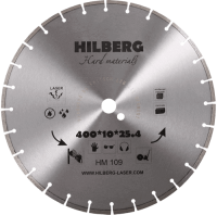 Диск алмазный отрезной сегментный Hard Materials Laser 400*25.4/12*10*3.5мм Hilberg HM109 - интернет-магазин «Стронг Инструмент» город Москва