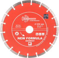Алмазный диск по бетону 250*32/25.4*10*2.9мм New Formula Segment Trio-Diamond S207 - интернет-магазин «Стронг Инструмент» город Москва