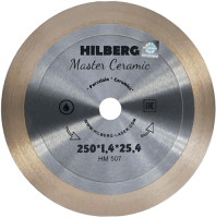 Алмазный диск по керамограниту 250*25.4*25*1.4мм Master Ceramic Hilberg HM507