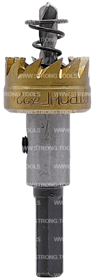 Коронка по листовому металлу 22мм HSS-TiN Strong СТК-05800022