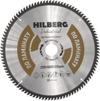 Пильный диск по ламинату 255*30*Т100 Industrial Hilberg HL255 - интернет-магазин «Стронг Инструмент» город Москва