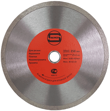 Алмазный диск по плитке 250*25.4*10*3.0мм Strong СТД-12401250 - интернет-магазин «Стронг Инструмент» город Москва
