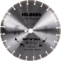 Алмазный диск по железобетону 350*25.4/12*10*3.2мм Hard Materials Laser Hilberg HM108 - интернет-магазин «Стронг Инструмент» город Москва