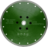 Алмазный диск с фланцем 230*М14*8/25*3.5мм Turbo Strong СТД-17000230 - интернет-магазин «Стронг Инструмент» город Москва