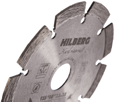 Алмазный диск по железобетону 125*22.23*10*2.0мм Hard Materials Laser Hilberg HM102 - интернет-магазин «Стронг Инструмент» город Москва