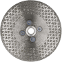 Алмазный диск с фланцем 125*М14*28*3.0мм (гальванический) Hilberg HM514 - интернет-магазин «Стронг Инструмент» город Москва