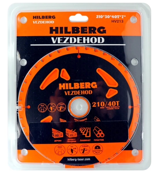 Универсальный пильный диск 210*30*40Т Vezdehod Hilberg HV213 - интернет-магазин «Стронг Инструмент» город Москва